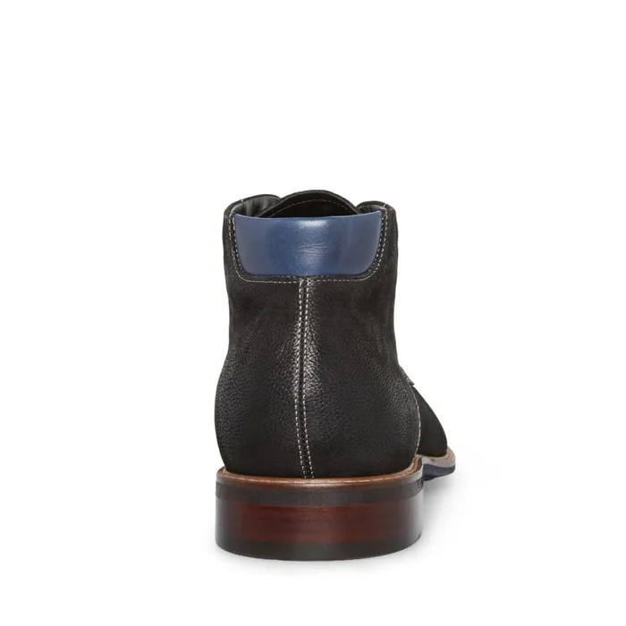 Steve Madden Baran Black Nubuck Mens Boots Steve Madden Baran Black Nubuck Mens Boots