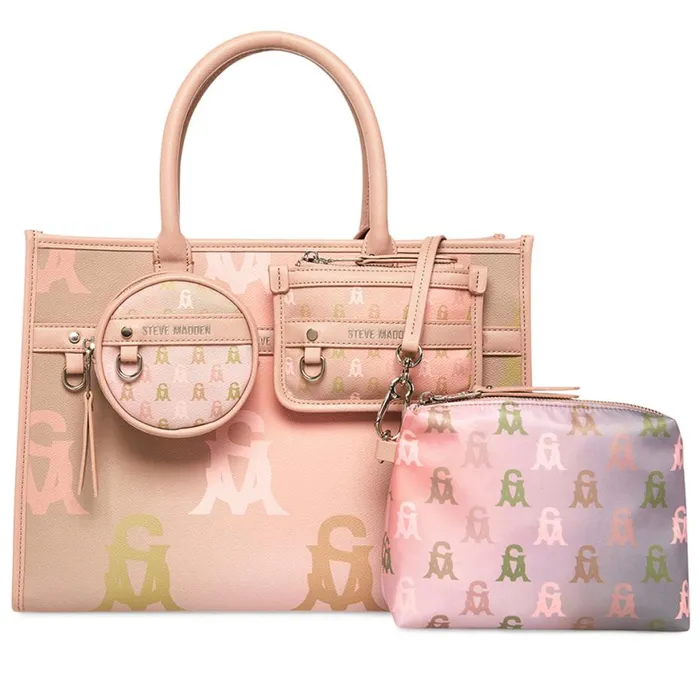 Steve Madden Bchord Blush Multi Womens Shoulder Bags