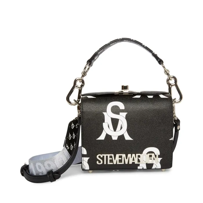 Steve Madden Bkinder BlackWhite Womens Crossbody Bags