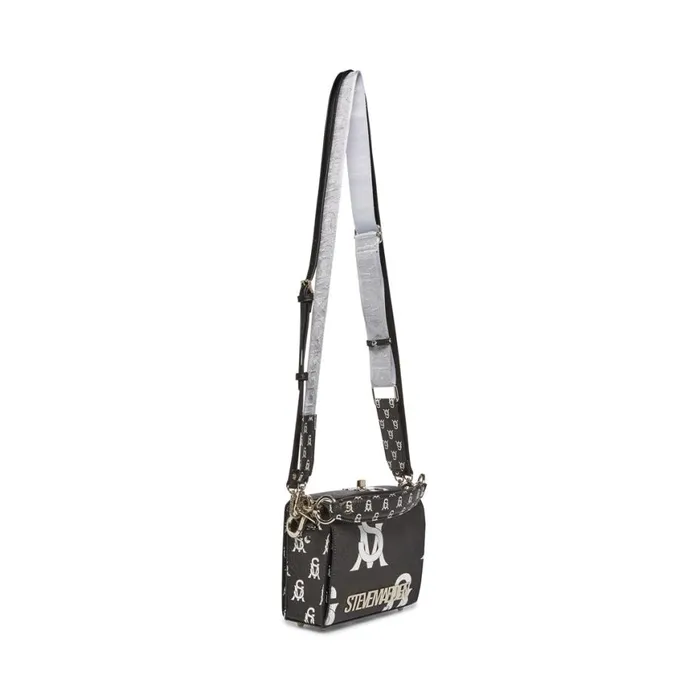 Steve Madden Bkinder BlackWhite Womens Crossbody Bags