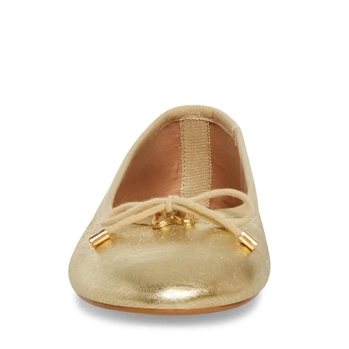 Steve Madden Blossoms Gold Womens Loafers and Flats