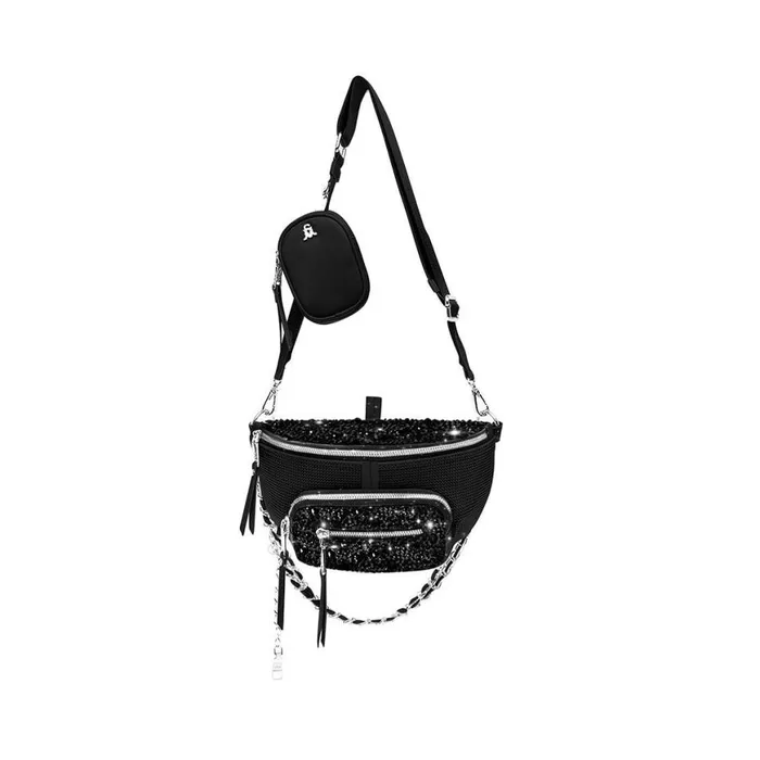 Steve Madden Bmaxima Black Womens Crossbody Bags