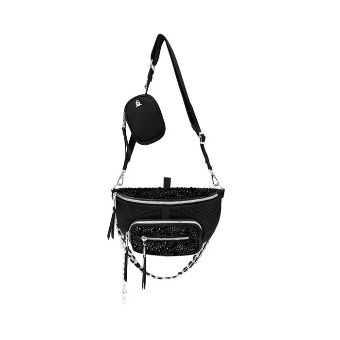 Steve Madden Bmaxima Black Womens Crossbody Bags Steve Madden Bmaxima Black Womens Crossbody Bags