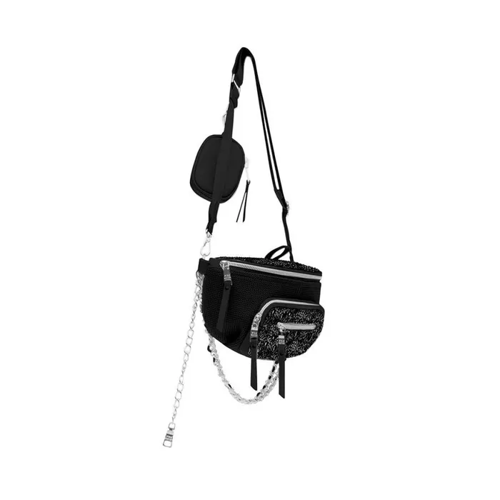 Steve Madden Bmaxima Black Womens Crossbody Bags Steve Madden Bmaxima Black Womens Crossbody Bags