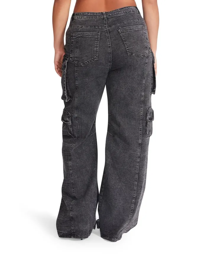 Steve Madden Brody Pant Black Denim Womens Bottoms