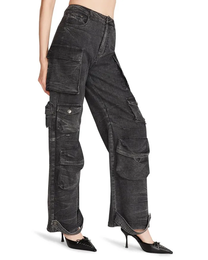 Steve Madden Brody Pant Black Denim Womens Bottoms