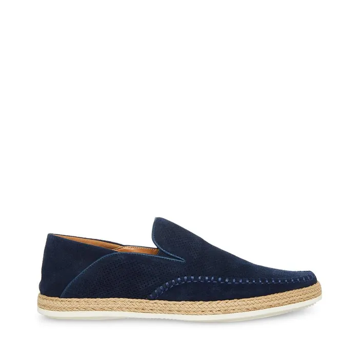 Steve Madden Caydenn Navy Suede Mens Casual