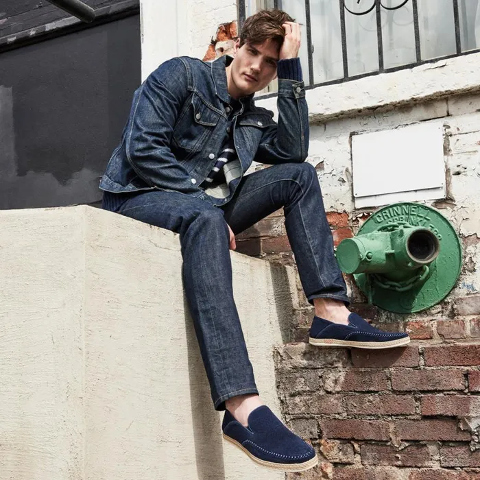 Steve Madden Caydenn Navy Suede Mens Casual
