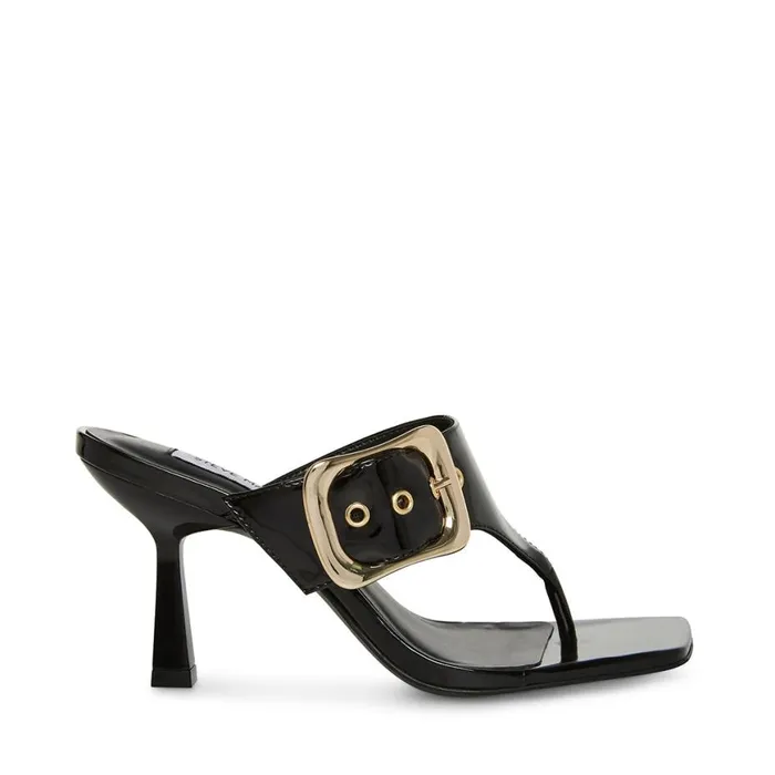 Steve Madden Chelle Black Patent Womens Heels