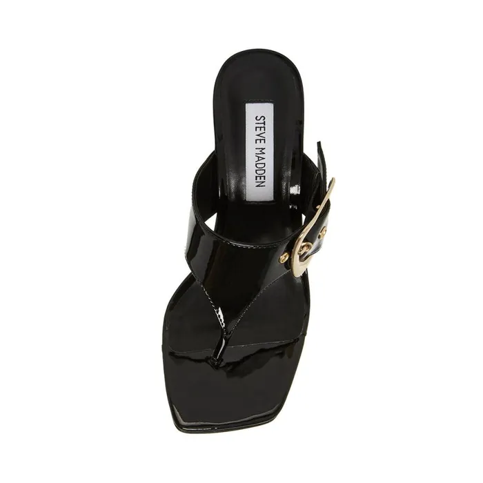 Steve Madden Chelle Black Patent Womens Heels