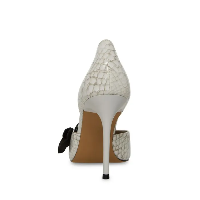 Steve Madden Daniela White Snake Womens Heels