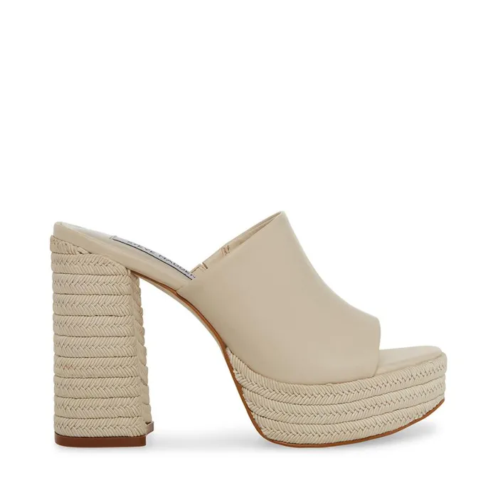Steve Madden Darby Bone Leather Womens Heels
