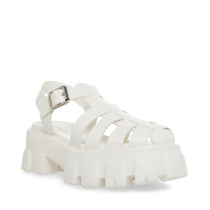 Steve Madden Echo White Womens Sandals