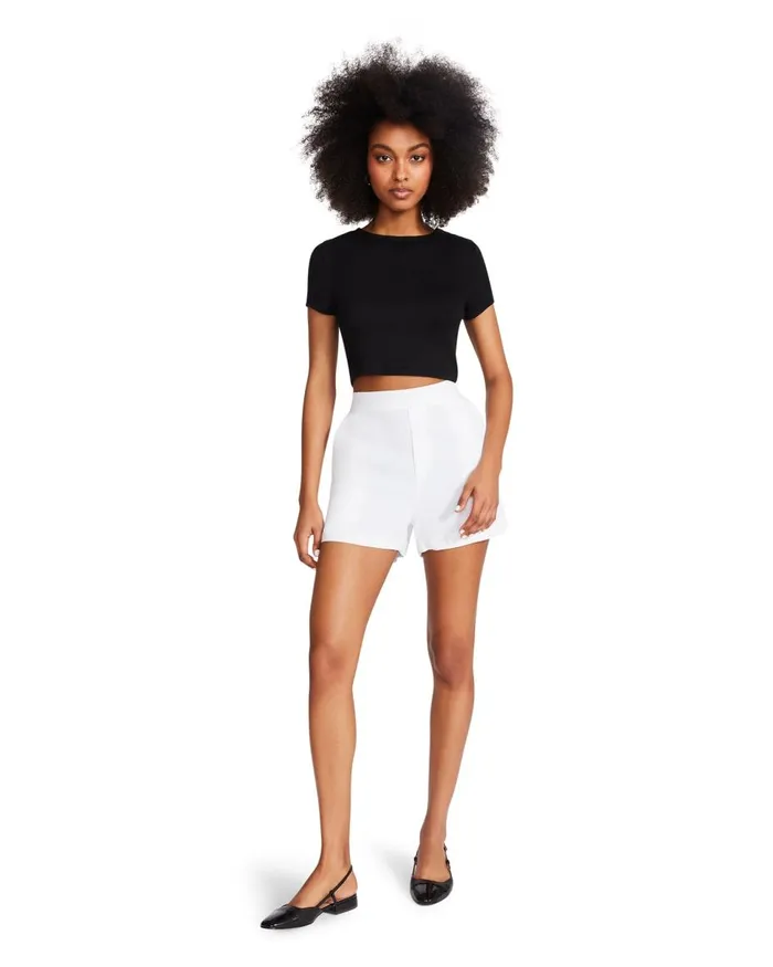 Steve Madden Eni Short White Womens Bottoms