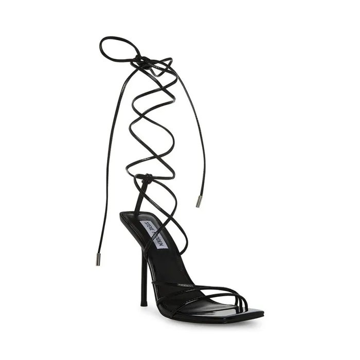 Steve Madden Evita Black Patent Womens Heels