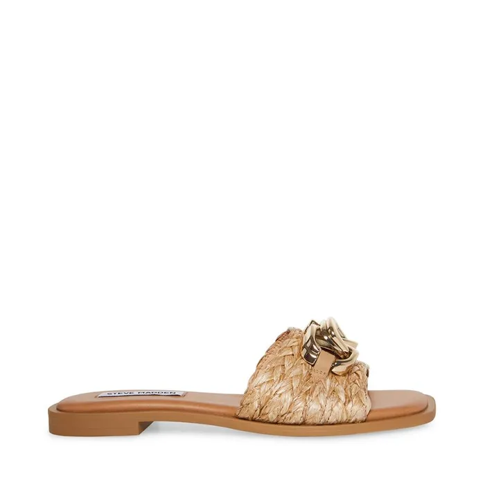 Steve Madden Gene Raffia Womens Sandals