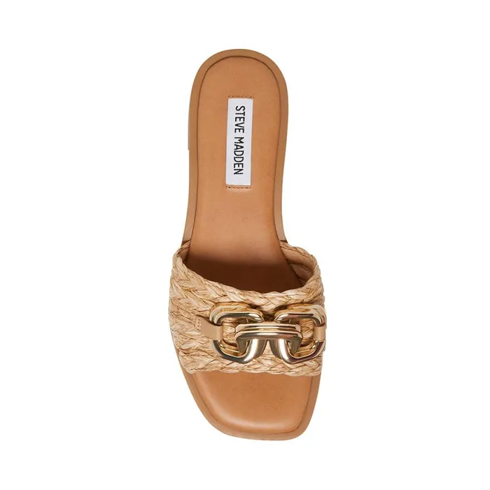 Steve Madden Gene Raffia Womens Sandals