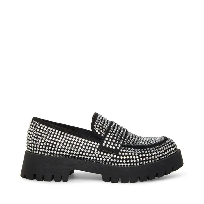 Steve Madden Giorgina Rhinestones Womens Loafers and Flats