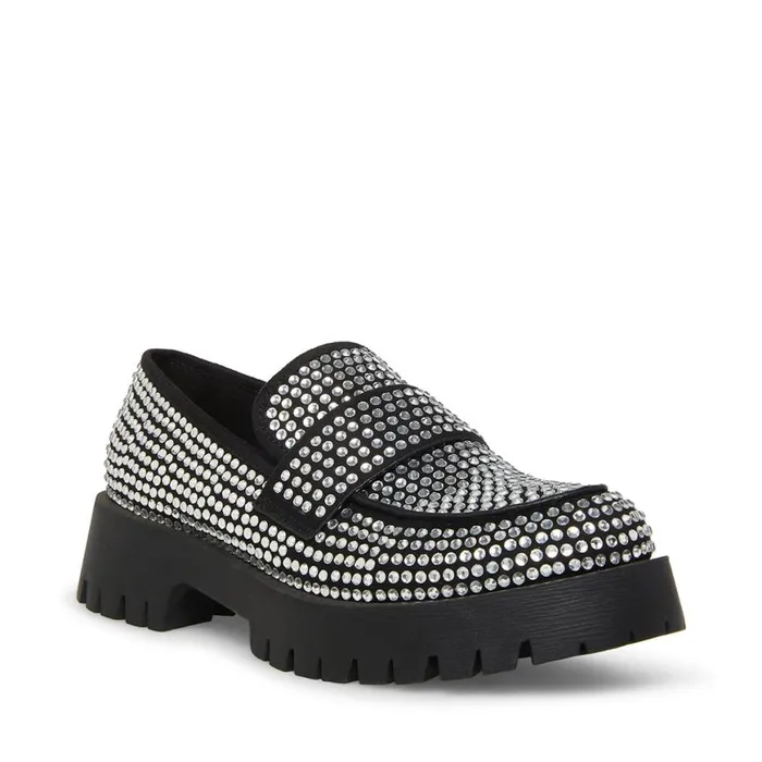 Steve Madden Giorgina Rhinestones Womens Loafers and Flats