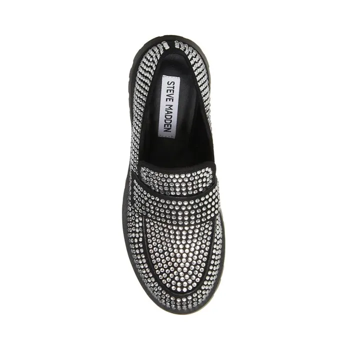 Steve Madden Giorgina Rhinestones Womens Loafers and Flats
