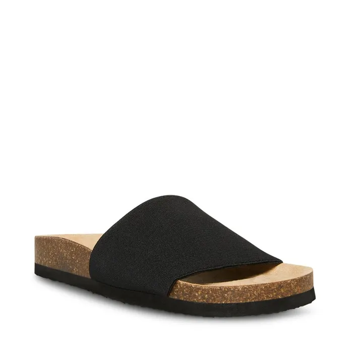 Steve Madden Gravity Black Womens Sandals