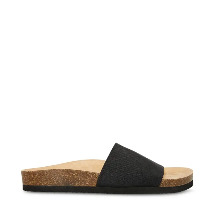 Steve Madden Gravity Black Womens Sandals