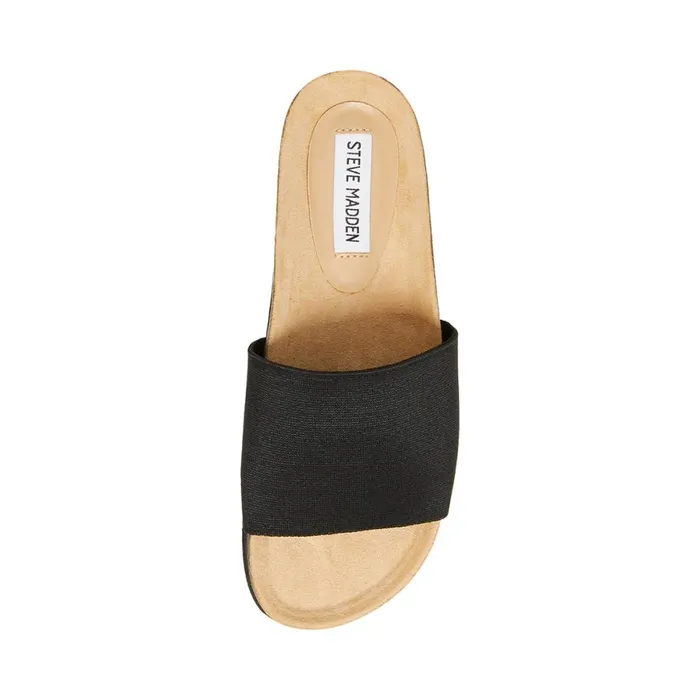 Steve Madden Gravity Black Womens Sandals