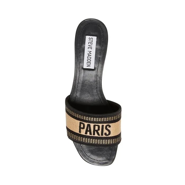 Steve Madden Knoxie Black Multi Womens Sandals