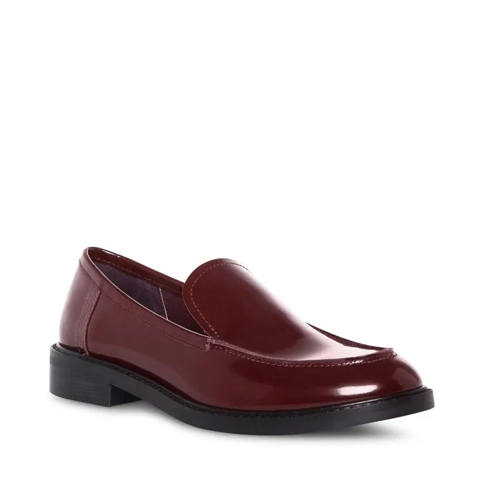 Steve Madden Larusso Burgundy Womens Loafers and Flats