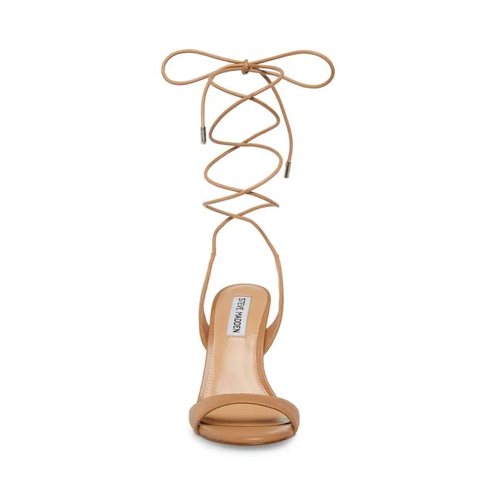 Steve Madden Michelle Natural Leather Womens Heels