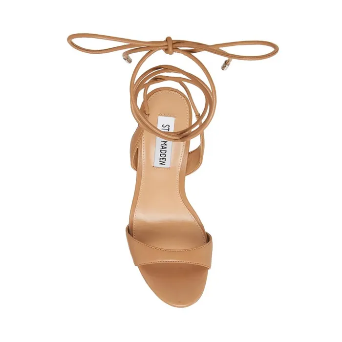Steve Madden Michelle Natural Leather Womens Heels