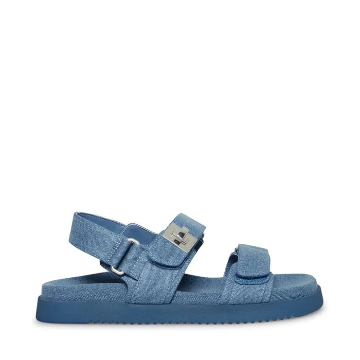 Steve Madden Mona Denim Fabric Womens Sandals