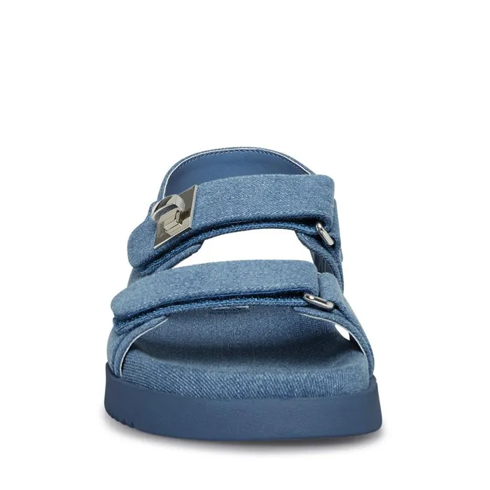 Steve Madden Mona Denim Fabric Womens Sandals