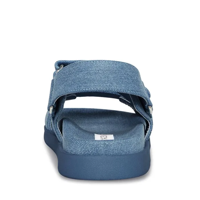 Steve Madden Mona Denim Fabric Womens Sandals