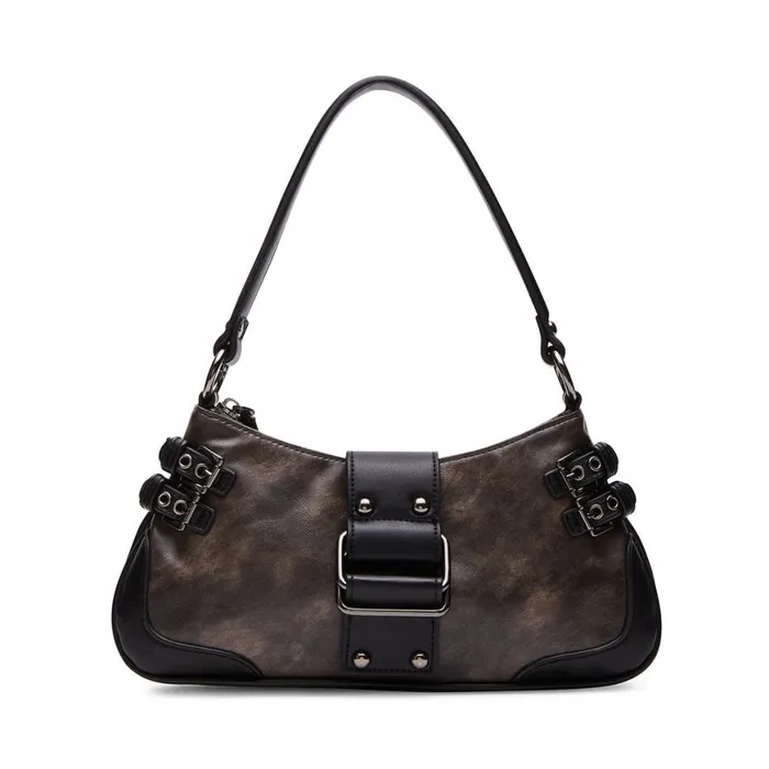 Steve Madden Nico Bag Brown Distressed Womens Shoulder Bags