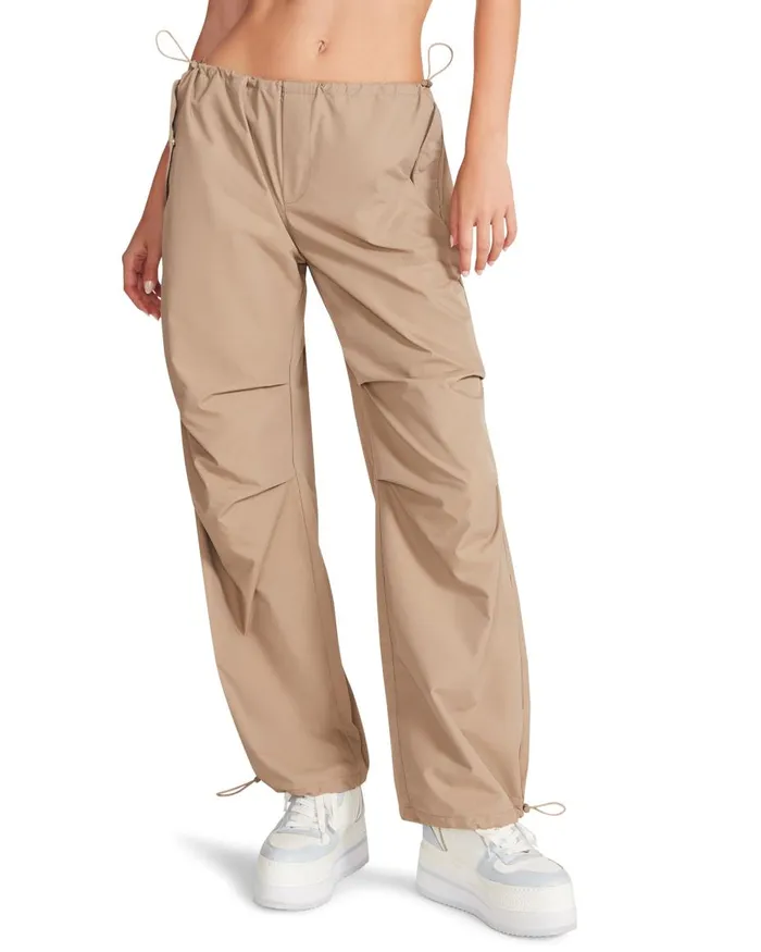 Steve Madden Pia Parachute Pant Khaki Womens Bottoms