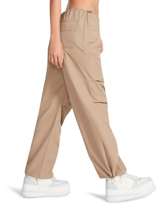 Steve Madden Pia Parachute Pant Khaki Womens Bottoms