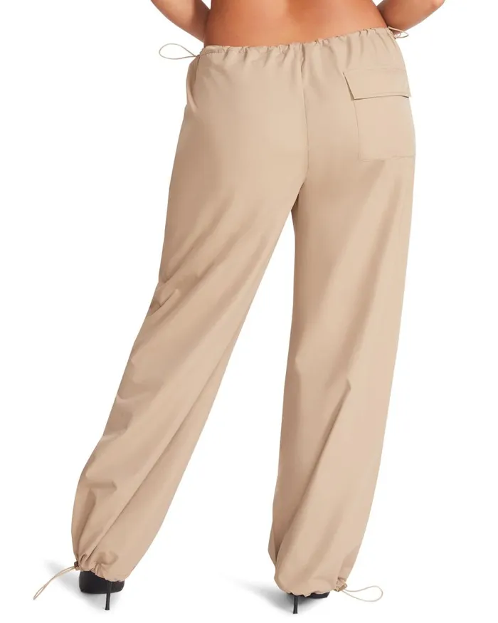 Steve Madden Pia Parachute Pant Khaki Womens Bottoms