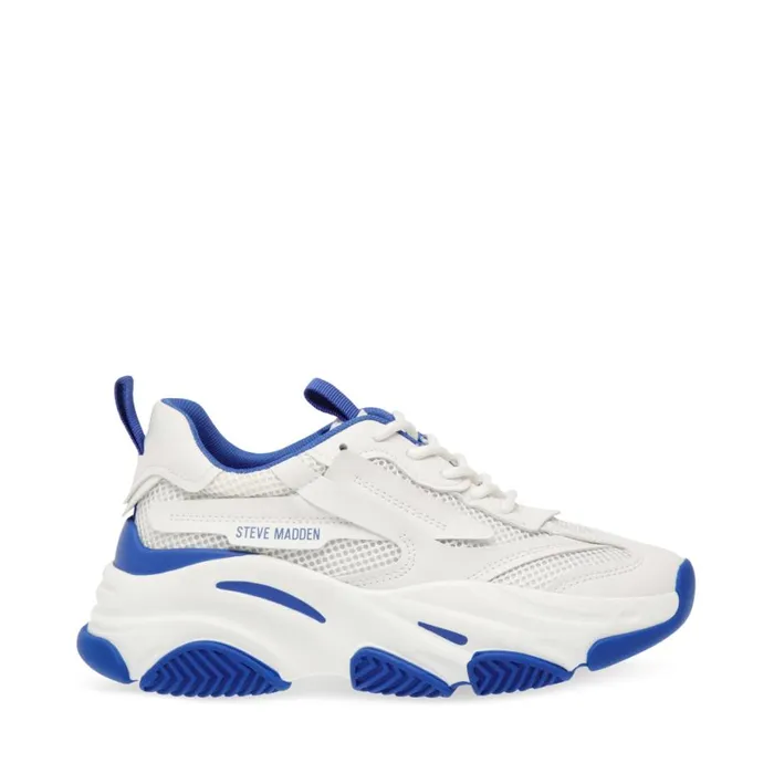 Steve Madden PossessionE BlueWhite Womens Sneakers