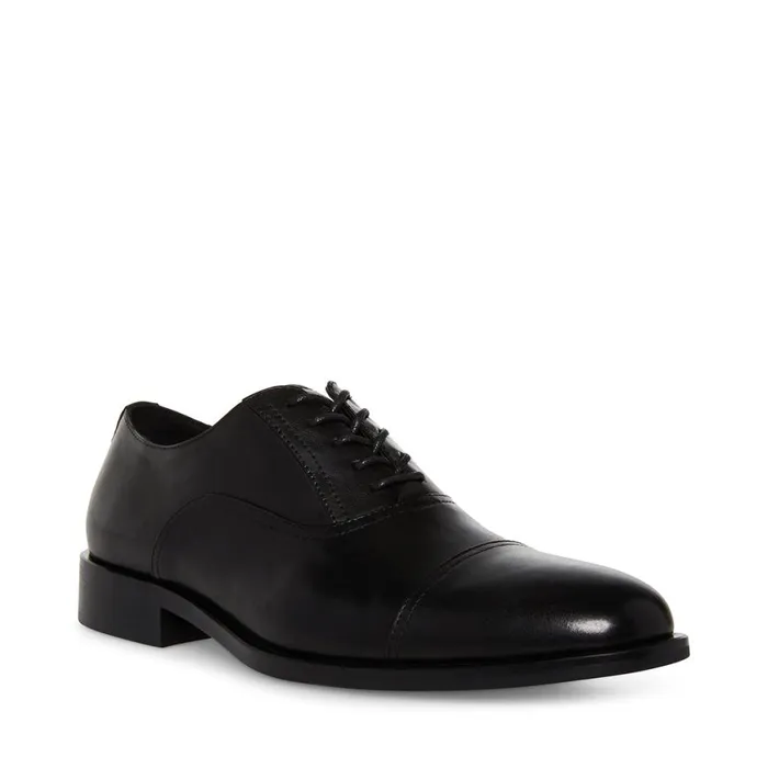 Steve Madden Princeton Black Leather Mens Dress Steve Madden Princeton Black Leather Mens Dress