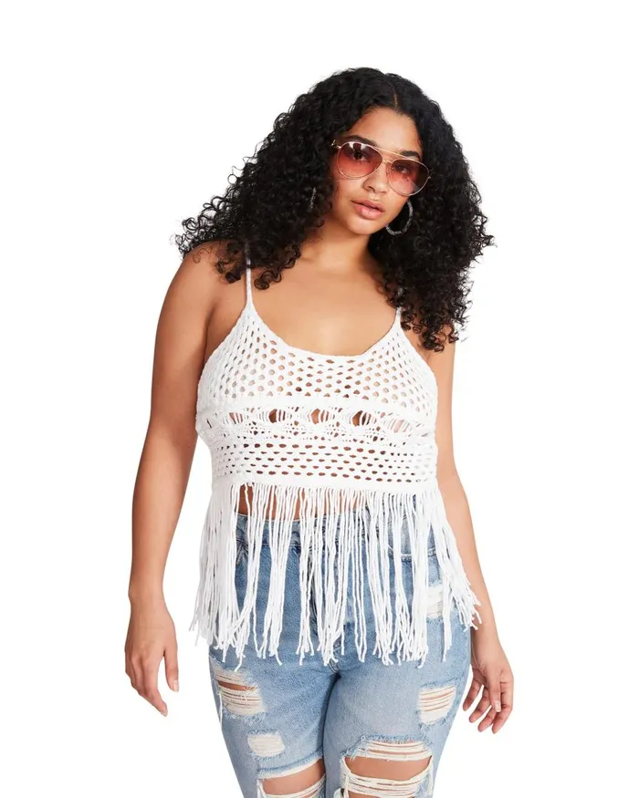 Steve Madden Ria Top White Womens Tops and Shirts