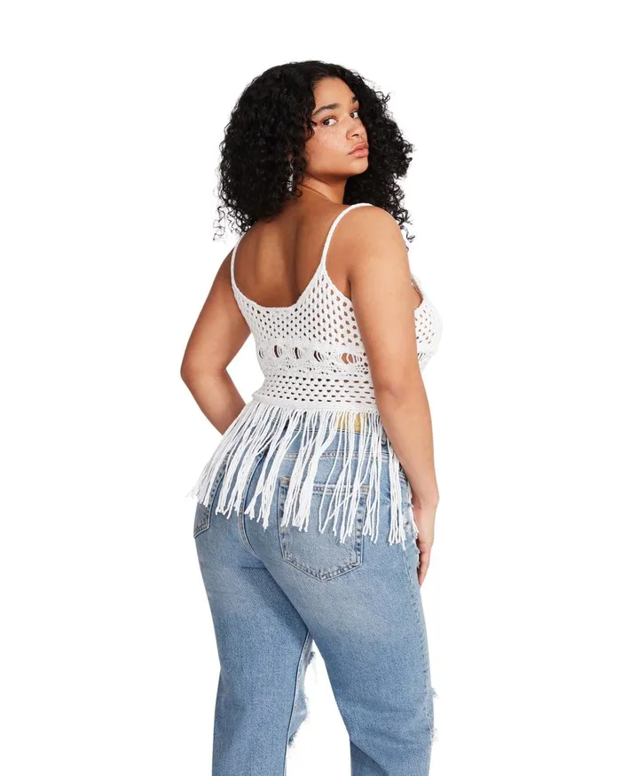 Steve Madden Ria Top White Womens Tops and Shirts