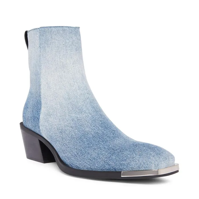 Steve Madden Richie Denim Fabric Mens Boots
