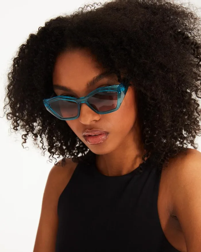 Steve Madden Stacia Sunglasses Blue Womens Sunglasses