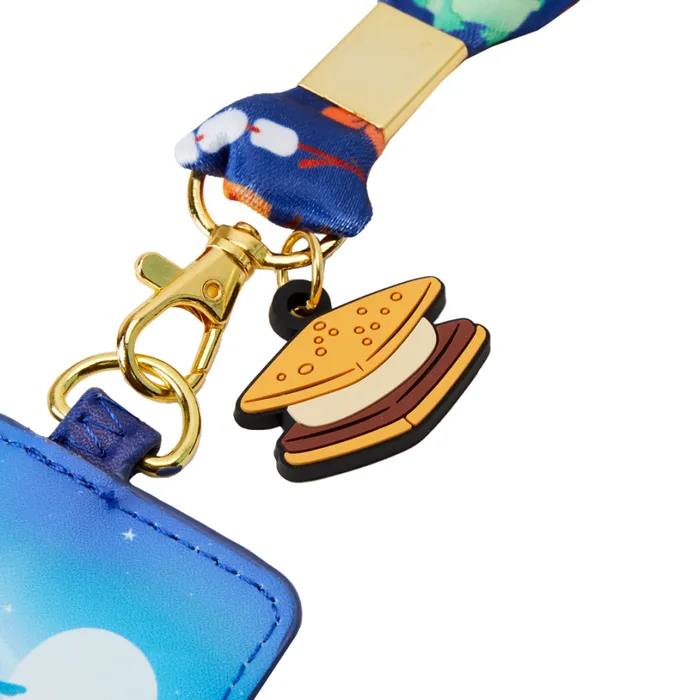 Stitch Camping Cuties Lanyard With Card Holder Unisex Loungefly Small Accessories Stitch Camping Cuties Lanyard With Card Holder Unisex Loungefly Small Accessories