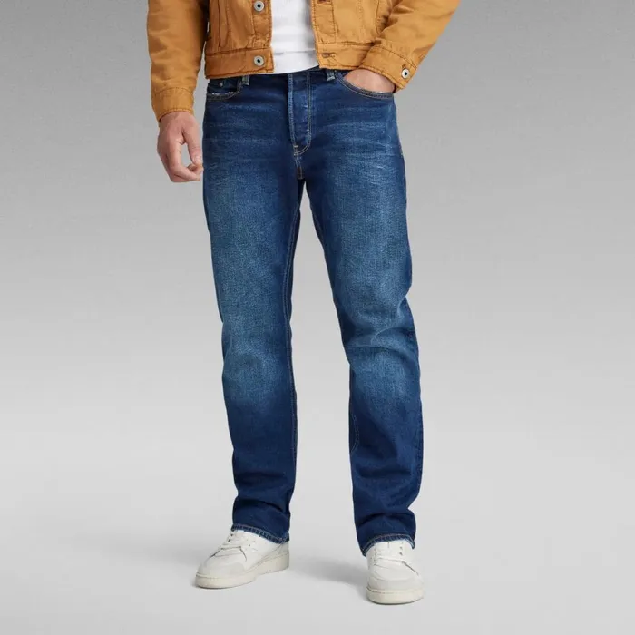 Straight Men GStar RAW Dakota Regular Straight Jeans Worn In Dusk Blue