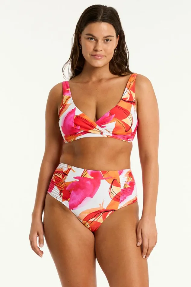 Sublime Cross Front Multifit Bra Sublime Flame Women Sea Level Tops