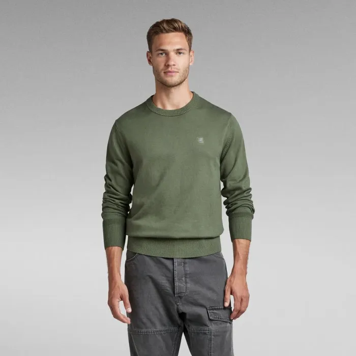 Sweaters Men GStar RAW Premium Core Knitted Sweater Light Hunter