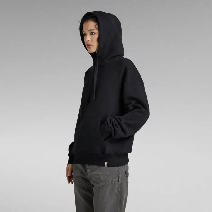 Sweatshirts and Hoodies Men GStar RAW Essential Unisex Loose Hoodie Dark Black
