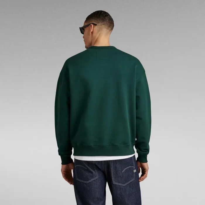 Sweatshirts and Hoodies Men GStar RAW Essential Unisex Loose Sweater Laub
